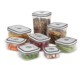 Kit Potes Herméticos Plásticos Cinza 8 Unidades Electrolux