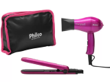 Kit Secador e Chapinha de Viagem – Philco Travel Shine