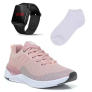 Kit Tênis Academia Feminino + Relógio Digital + Meia – It Shoes