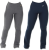 Kit com 2 Leggings Feminina Flare Suplex Peluciada Cós Alto