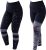 Kit com 2 Leggings Mescla Sublimadas Cintura Alta Suplex