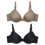 Kit com 2 sutiãs delrio em microfibra sensitive com bojo com aro 42875