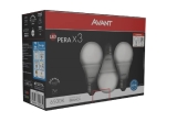 Kit com 3 Lâmpadas LED Avant bulbo 7W, soquete E27, luz branca, bivolt