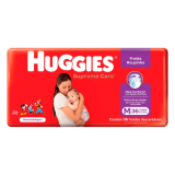 Kit com 8 Fraldas Huggies Turma Da Monica Supreme Care Roupinha Mega M c/ 36 Unidades