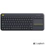 Teclado Wireless com Touchpad Multitoque Preto Logitech – K400