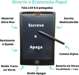Lousa Magica Infantil Digital Tablet LCD 8.5 Polegadas Com Caneta Resistente a Queda (AZUL)