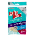 Luvas De Alta Sensibilidade Para Limpeza Suave, Tamanho M. Linha Esfrebom., Esfrebom, Creme, Médio