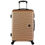 Mala de Viagem Pequena Focus Yins Brasil YS21172CH-P com Rodas Giro 360° em ABS – Champanhe