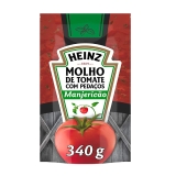 HEINZ – Molho de Tomate com Pedaços, Sabor Manjericão, Sachê 340g
