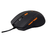 Mouse Gamer Multilaser 3200DPI 6 Botões Preto/Laranja com Mouse Pad – MO274