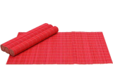 Mimo Style Bambu Jogo Americano Pacote de 4 Peças, Vermelho, 45 x 30 cm