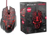 Mouse Gamer Spider 2 OM-705 USB 3200DPI Preto/Vermelho Fortrek