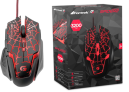 Mouse Gamer Spider 2 OM-705 USB 3200DPI Preto/Vermelho Fortrek