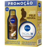 NIVEA Kit Beleza Radiante – Hidratante Desodorante Corporal Cuidado Intenso 200ml + Hidratante 7 em 1 100g