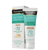 Neutrogena Sun Fresh Protetor Solar Facial Para Pele Oleosa Derm Care Pele Morena FPS 70,40g
