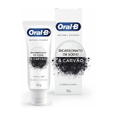 Creme Dental Oral-B Natural Essence Bicarbonato de Sódio e Carvão – 90g