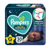 Fralda Pampers Ajuste Total Noturna G 30 Unidades, Pampers