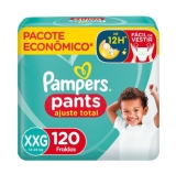 Pack Pampers Ajuste Total Fralda XXG 120 unidades