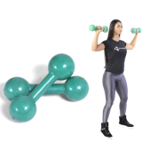 Par de Halteres Emborrachado Peso Academia Musculação 1kg
