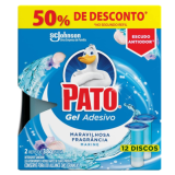 Pato Desodorizador Sanitário Gel Adesivo Marine Refil 12 Discos