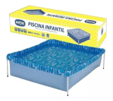 Piscina Infantil 400 Litros Quadrada – Mor Cor Azul