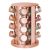 Porta Temperos Giratório Suporte Com 16 Potes Rose Gold Vertical
