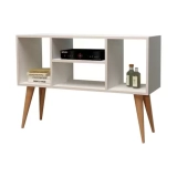 Rack Para Tv com 4 nichos Noruega Branco – Moveise