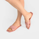 Rasteira Shoestock For You Tiras Cruzadas