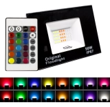 Refletor Led Holofote 50w Rgb Colorido C Controle