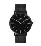 Relógio de pulso Saint Germain Houston Full Black 40mm com corpo preto, analógico, fundo preto cor preto, agulhas cor prateado