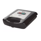 Sanduicheira Mallory Grill Max 750W – Antiaderente Preto e Inox