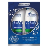 Head & Shoulders – Embalagem Shampoo Anticaspa Masculino Menthol Sport, Protege contra a Caspa, Shampoo Anticaspa com Mentol, Embalagem de 2, Pack com 2, 200 ml cada uma​