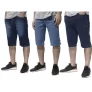 Kit 3 Bermudas Jeans Masculina c/ Lycra