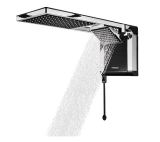 Chuveiro Acqua Duo 127V 5500W, Lorenzetti, 7510106, Preto/Cromado, Pequeno
