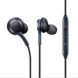 Fones de ouvido de metal magnético Super Bass Stereo Earbuds, à prova de suor com microfone para celular Mp3 Mp4 – preto