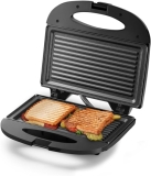 Sanduicheira Minigrill Gourmet 220V 750W Chapa Dupla e com Revestimento Antiaderente Preta Multilaser – CE044