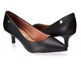 Sapato Scarpin Feminino Salto Baixo Bico Fino Vizzano