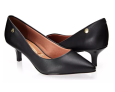 Sapato Scarpin Feminino Salto Baixo Bico Fino Vizzano
