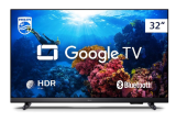 Smart TV Philips 32″ HD 32PHG6918/78, Google TV, Comando de Voz, HDR, 3 HDMI, Wifi 5G, Bluetooth