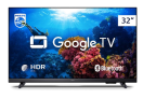 Smart TV Philips 32″ HD 32PHG6918/78, Google TV, Comando de Voz, HDR, 3 HDMI, Wifi 5G, Bluetooth