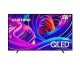 Smart TV QLED 55″ 4K UHD 55Q60B Samsung com Modo Game, HDR, Wifi, Bluetooth, HDMI, USB, Som em Movimento, Tela sem limites, Design slim, Visual livre de cabos, Alexa built in e Google Assistente