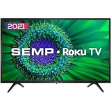 Smart TV Semp 32″ Roku LED HD R5500 Wi-Fi Dual Band 3 HDMI 1 USB com Controle por Aplicativo