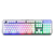 Teclado Gamer Multilaser, LED Rainbow, Base Metálica, ABNT2, Branco – TC259