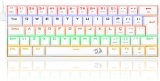 Teclado Mecânico Gamer Compacto Redragon Lakshmi Lunar White Iluminação Rainbow Switch Azul ABNT2 K606W-R (PT-BLUE), Branco