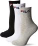 Tripack Meia Cano Médio, FILA, adulto-unissex 34