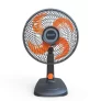 Ventilador De Mesa 30cm Mallory Elegance Grafite/Laranja