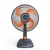 Ventilador De Mesa 30cm Mallory Elegance Grafite/Laranja