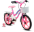 Verden Bicicleta Infantil Amy Aro 16 Rosa e Branca com rodinhas e cestinha
