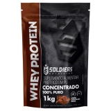 Whey Protein Concentrado 1Kg – Chocolate Belga – Soldiers Nutrition