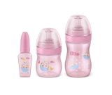 Kit de Mamadeira Primeiros Passos 50/150/240ml Rosa – Lillo